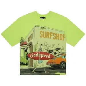 Godspeed GS Surf Shop Heavyweight Tee (Lime)