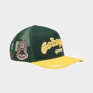Godspeed Trucker Green & Yellow Hat