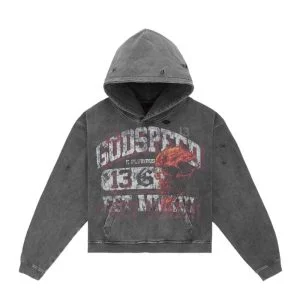 Godspeed Double Grey Wash Hoodie